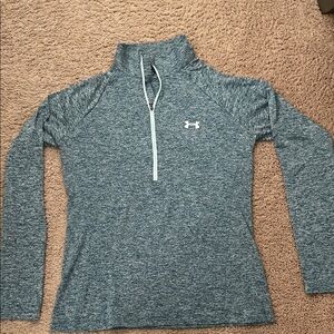 Under Armour Heathered Teal Tech Twist Performance Pullover Top